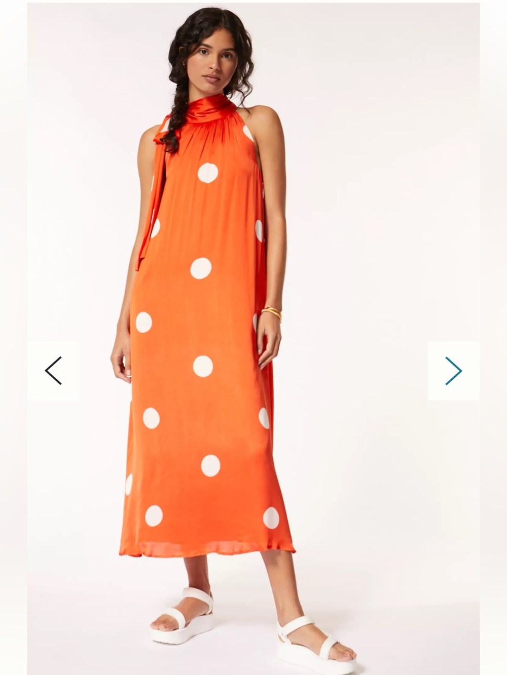 NWT retail $228 size S #Anthropologie#SamantChauhan Mini polka dot maxi dress.